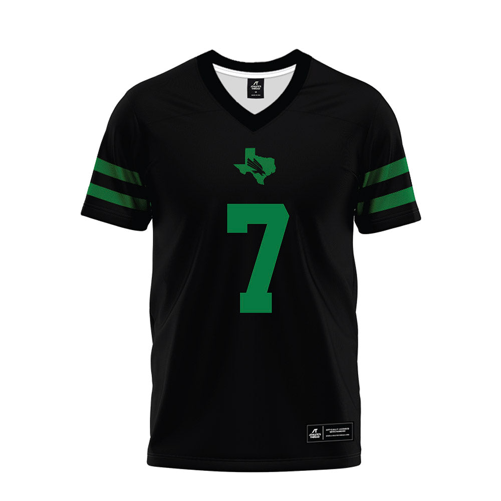North Texas - NCAA Football : Max Reese - Black Premium Football Jersey-0