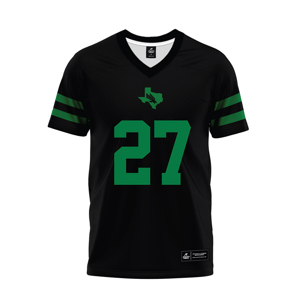 North Texas - NCAA Football : Julian Knox - Black Premium Football Jersey-0