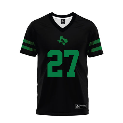 North Texas - NCAA Football : Julian Knox - Black Premium Football Jersey-0