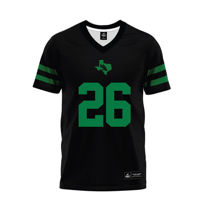North Texas - NCAA Football : Smaje Burrell - Black Premium Football Jersey-0