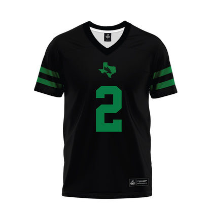 North Texas - NCAA Football : Taye Seymore - Black Premium Football Jersey-0