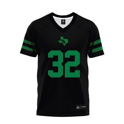 North Texas - NCAA Football : Anthony Benford - Black Premium Football Jersey-0