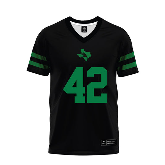 North Texas - NCAA Football : Brayden Knox - Black Premium Football Jersey-0