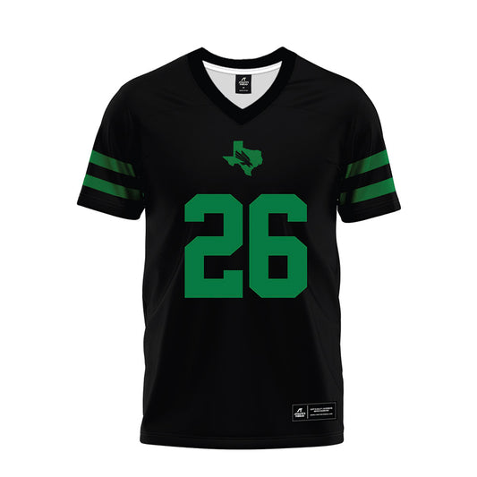 North Texas - NCAA Football : S'Maje Burrell - Black Premium Football Jersey-0