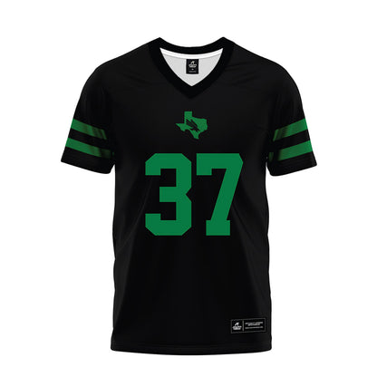 North Texas - NCAA Football : Ian Ratliff - Black Premium Football Jersey-0