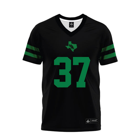 North Texas - NCAA Football : Ian Ratliff - Black Premium Football Jersey-0