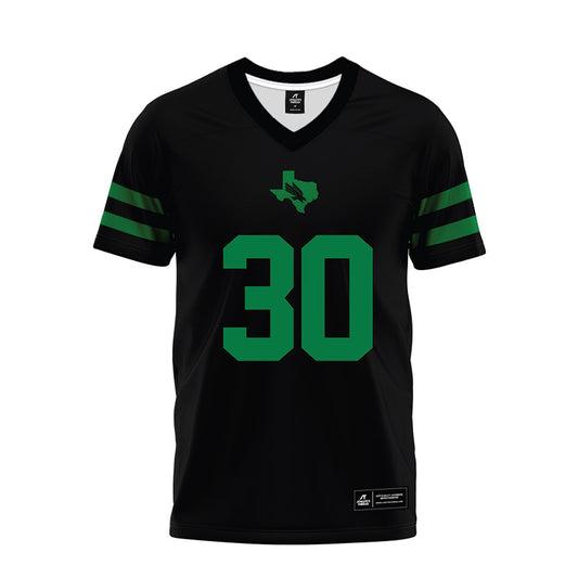 North Texas - NCAA Football : BJ Allen Jr. - Black Premium Football Jersey-0