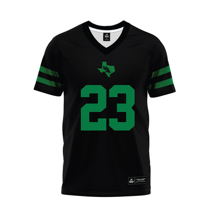 North Texas - NCAA Football : Christian Lorenzo - Black Premium Football Jersey-0