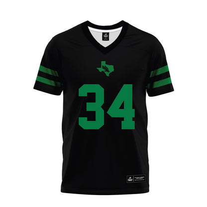 North Texas - NCAA Football : Brenden Reese - Black Premium Football Jersey-0