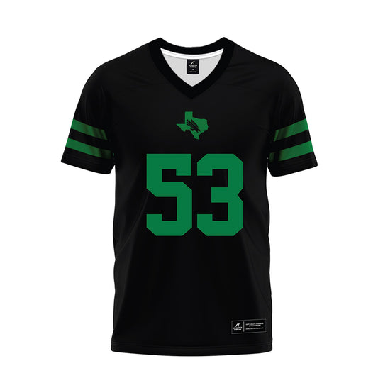 North Texas - NCAA Football : Dylan Shaw - Black Premium Football Jersey-0