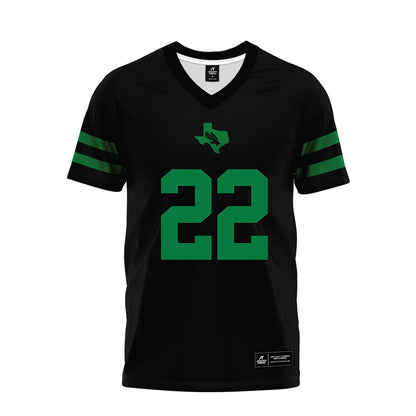 North Texas - NCAA Football : Colin Page - Black Premium Football Jersey-0