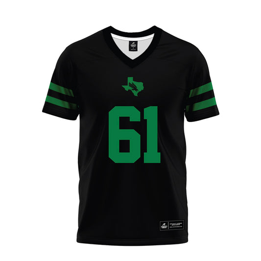 North Texas - NCAA Football : Drew Cunningham - Black Premium Football Jersey-0