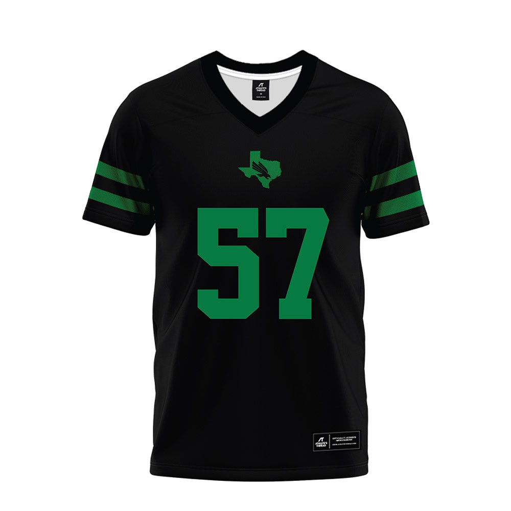 North Texas - NCAA Football : Chandler Strong - Black Premium Football Jersey-0