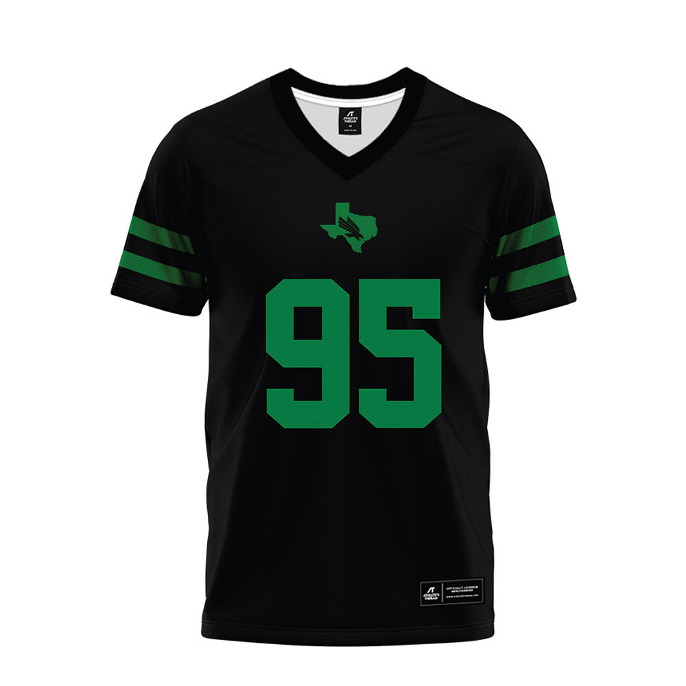 North Texas - NCAA Football : Rudy Vargas - Black Premium Football Jersey-0