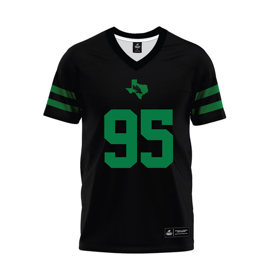 North Texas - NCAA Football : Rudy Vargas - Black Premium Football Jersey-0