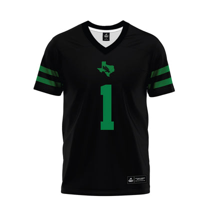 North Texas - NCAA Football : Keshawn Davila - Black Premium Football Jersey-0