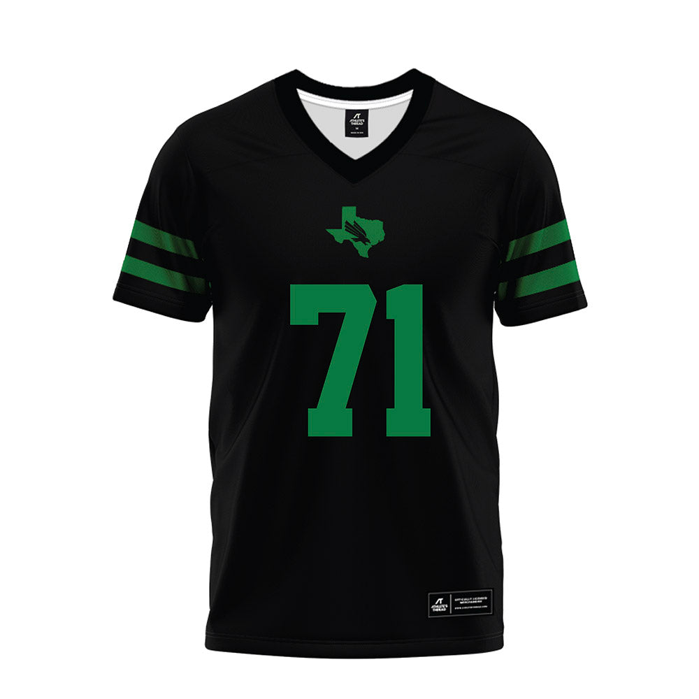 North Texas - NCAA Football : Johnny Williams IV - Black Premium Football Jersey-0