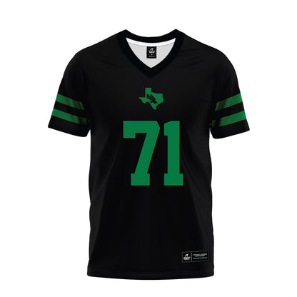 North Texas - NCAA Football : Johnny Williams IV - Black Premium Football Jersey-0