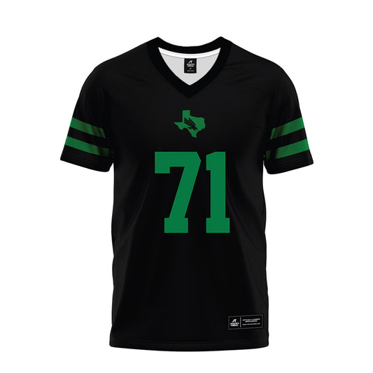 North Texas - NCAA Football : Johnny Williams IV - Black Premium Football Jersey-0
