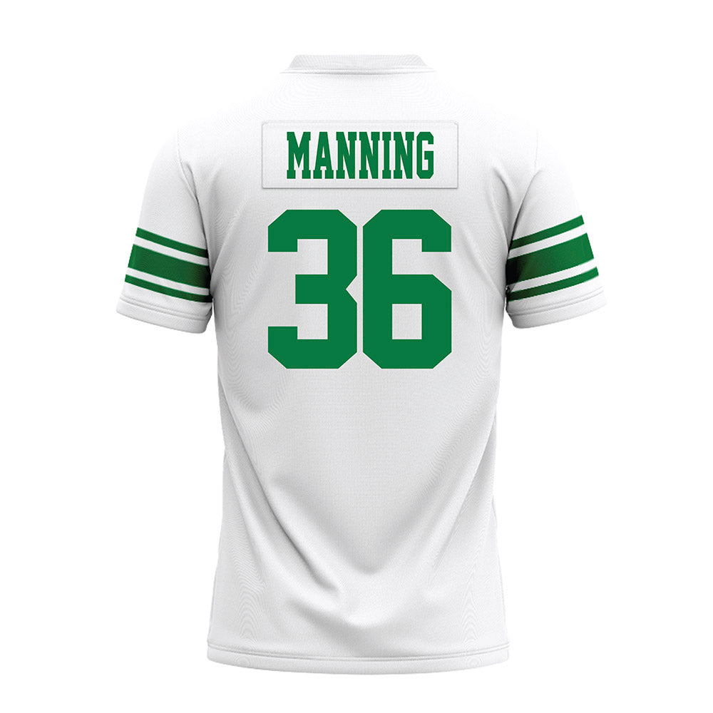 North Texas - NCAA Football : Jaden Manning - White Premium Football Jersey-1