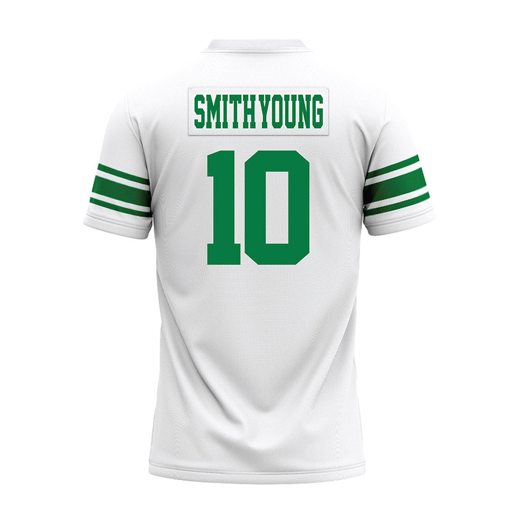 North Texas - NCAA Football : Patrick Smith-Young - White Premium Football Jersey-1