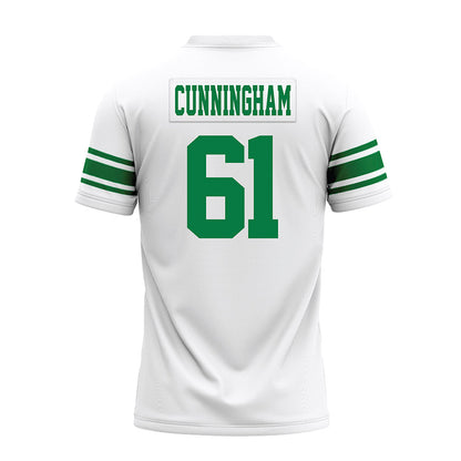 North Texas - NCAA Football : Drew Cunningham - White Premium Football Jersey-1