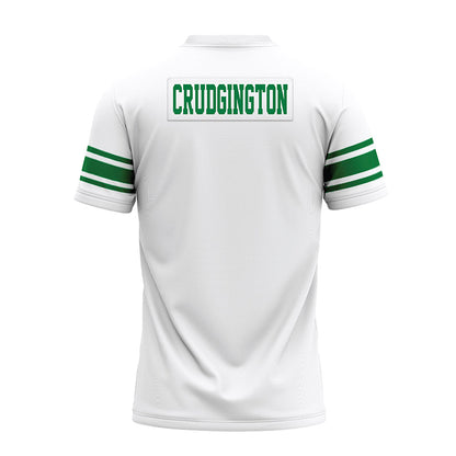 North Texas - NCAA Football : Luke Crudgington - White Premium Football Jersey-1