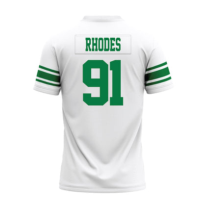 North Texas - NCAA Football : Davion Rhodes - White Premium Football Jersey-1
