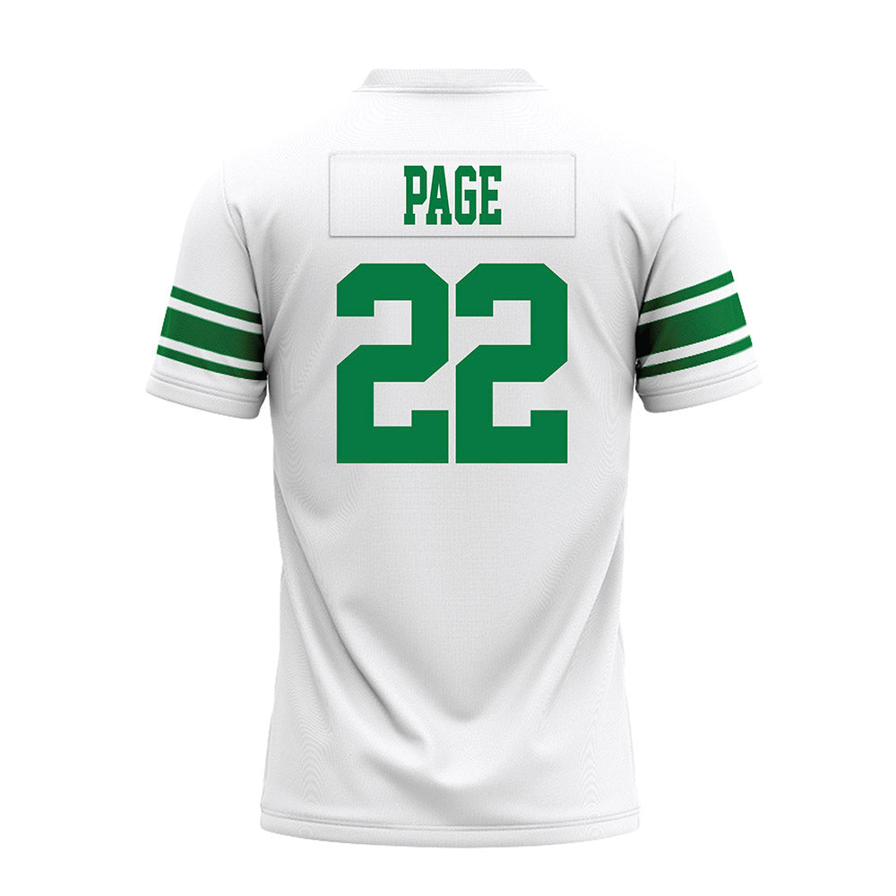 North Texas - NCAA Football : Colin Page - White Premium Football Jersey-1