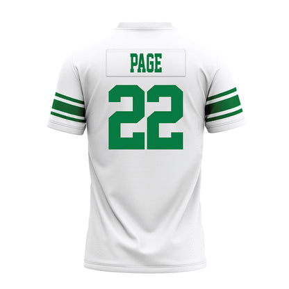 North Texas - NCAA Football : Colin Page - White Premium Football Jersey-1