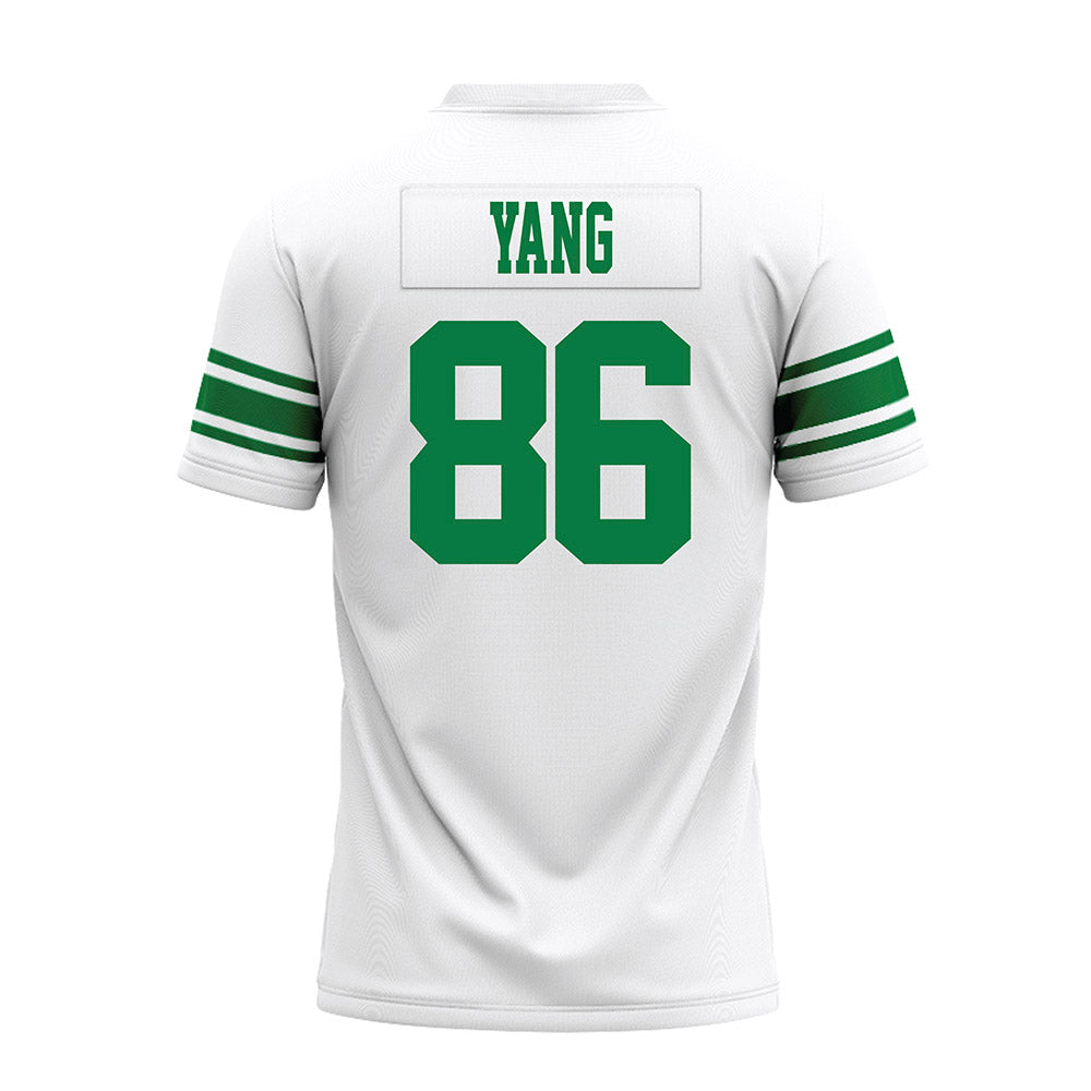 North Texas - NCAA Football : Zach Yang - White Premium Football Jersey-1