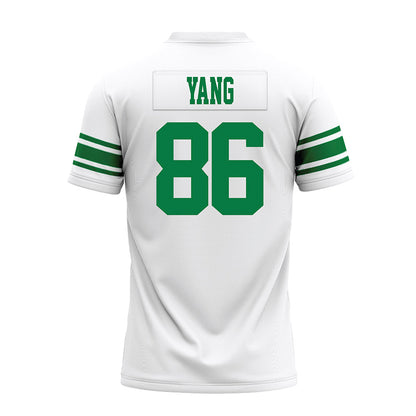 North Texas - NCAA Football : Zach Yang - White Premium Football Jersey-1