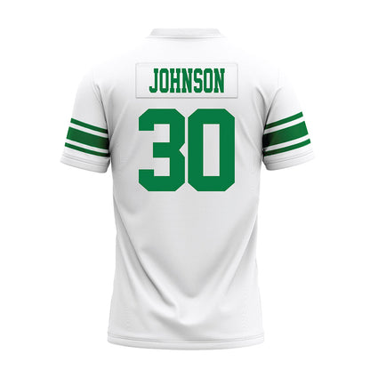 North Texas - NCAA Football : Chantz Johnson - White Premium Football Jersey-1