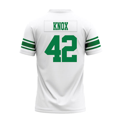 North Texas - NCAA Football : Brayden Knox - White Premium Football Jersey-1
