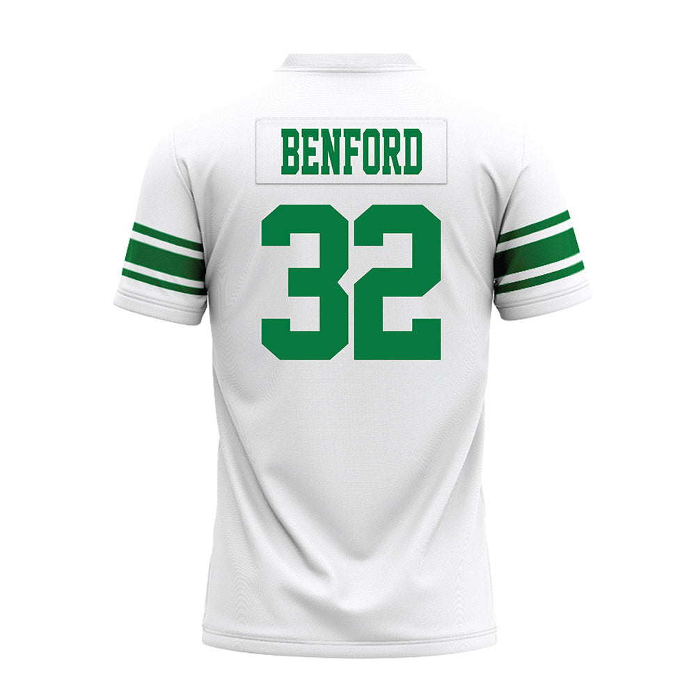 North Texas - NCAA Football : Anthony Benford - White Premium Football Jersey-1