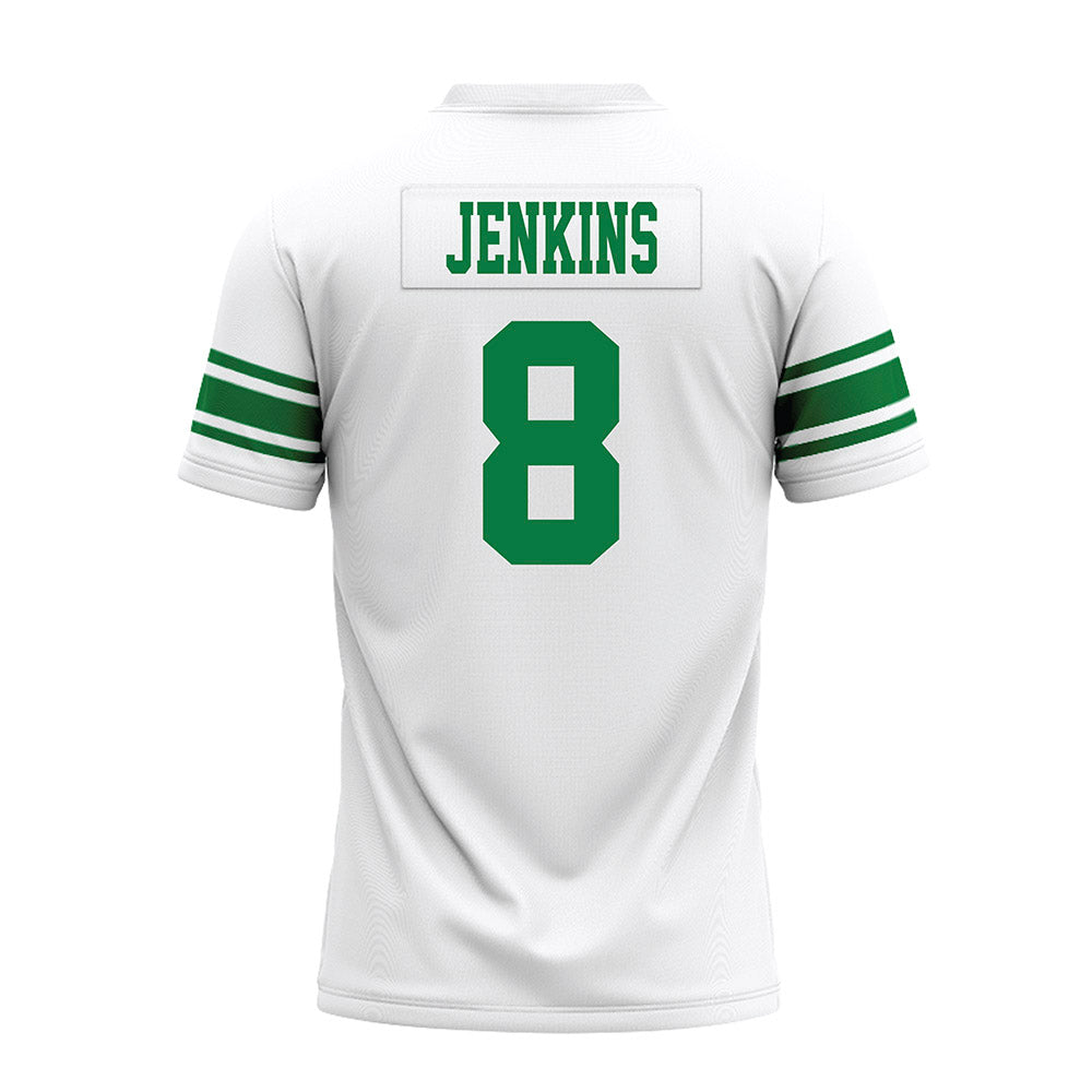 North Texas - NCAA Football : Caden Jenkins - White Premium Football Jersey-1