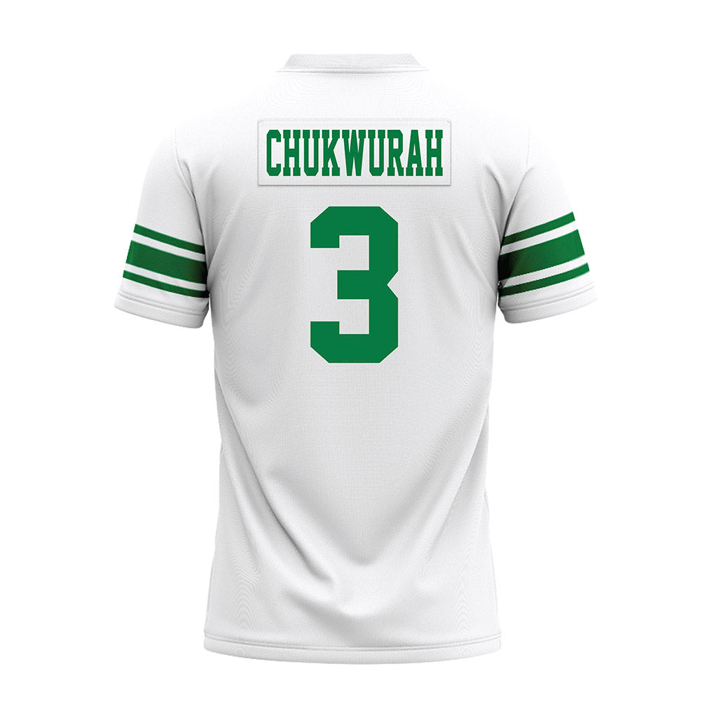 North Texas - NCAA Football : TJ Chukwurah - White Premium Football Jersey-1