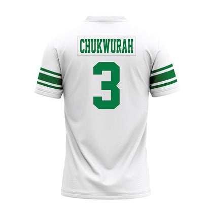 North Texas - NCAA Football : TJ Chukwurah - White Premium Football Jersey-1