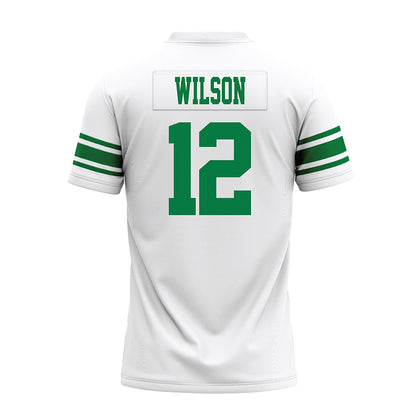 North Texas - NCAA Football : Tyson Wilson - White Premium Football Jersey-1