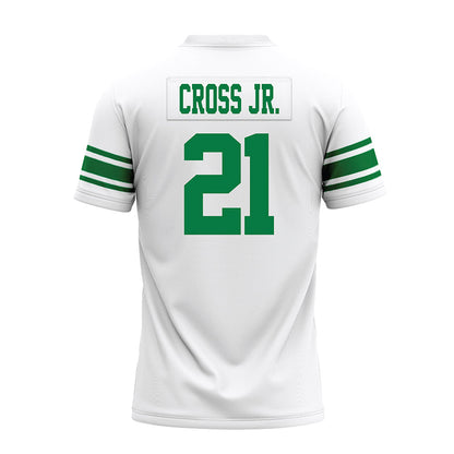 North Texas - NCAA Football : Jason Cross Jr. - White Premium Football Jersey-1
