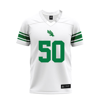 North Texas - NCAA Football : Jahzari Priester - White Premium Football Jersey-0