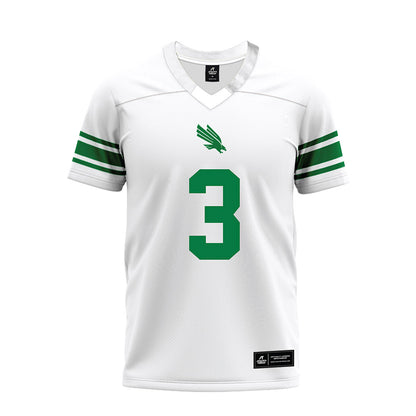 North Texas - NCAA Football : TJ Chukwurah - White Premium Football Jersey-0
