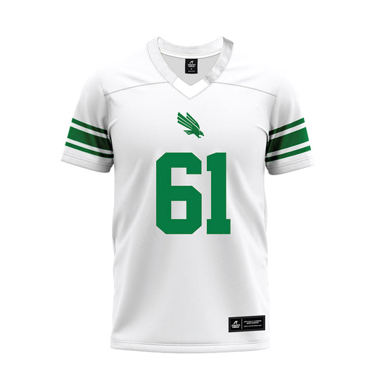 North Texas - NCAA Football : Drew Cunningham - White Premium Football Jersey-0