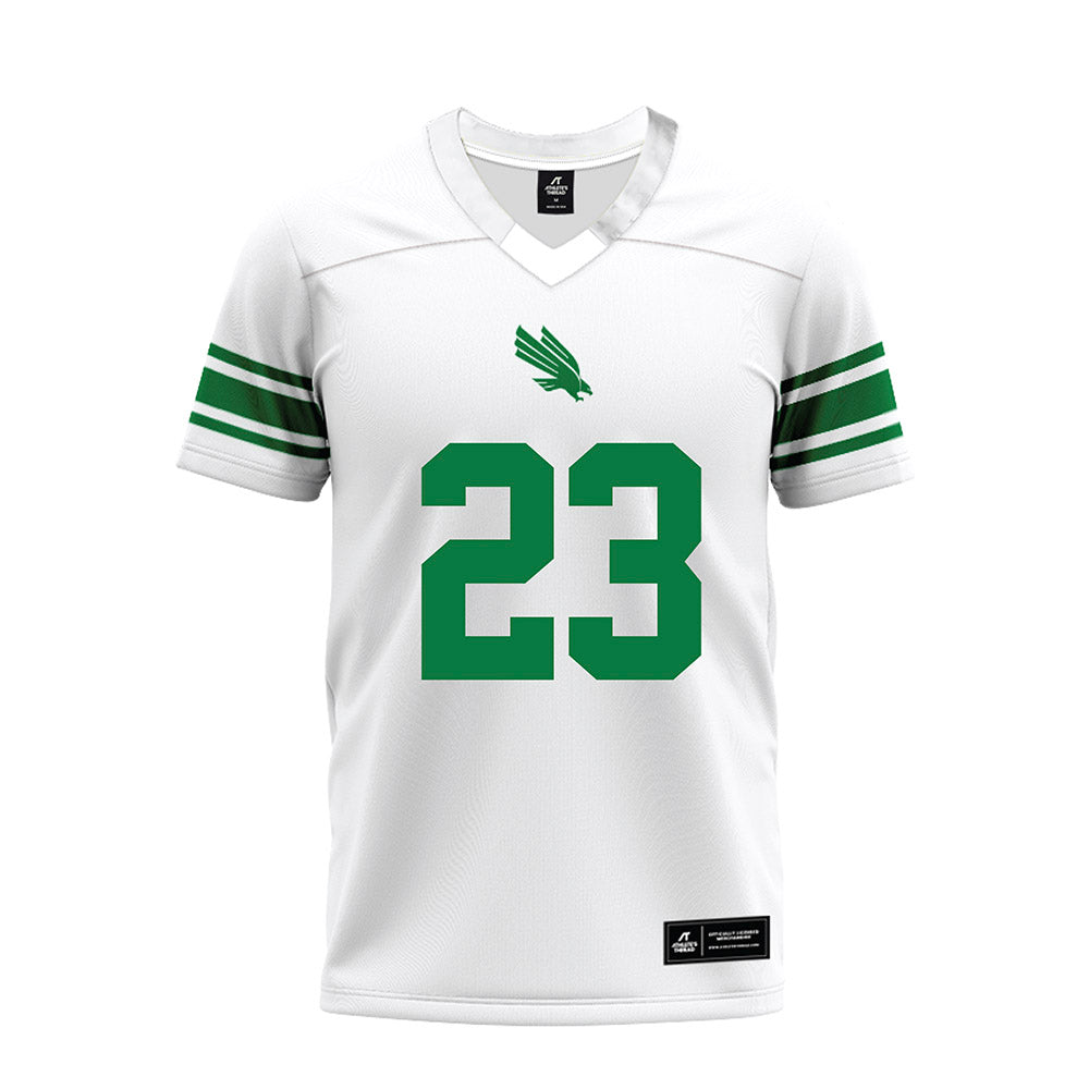 North Texas - NCAA Football : Christian Lorenzo - White Premium Football Jersey-0