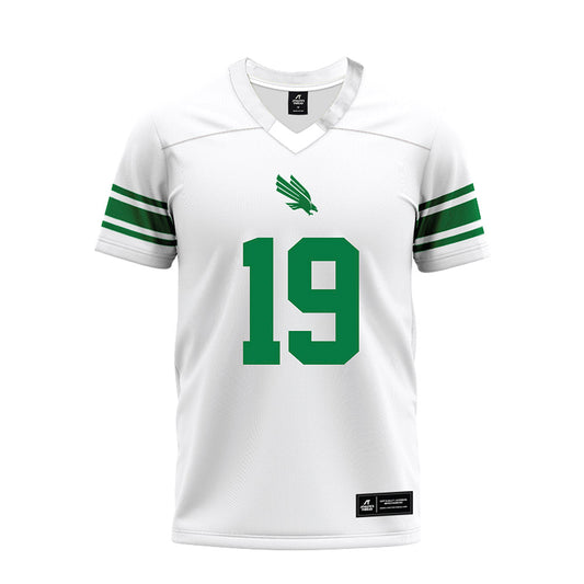 North Texas - NCAA Football : Jaden Allen - White Premium Football Jersey-0