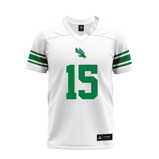 North Texas - NCAA Football : Andy Jean - White Premium Football Jersey-0