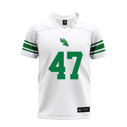 North Texas - NCAA Football : Jacob Poff - White Premium Football Jersey-0