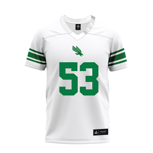 North Texas - NCAA Football : Dylan Shaw - White Premium Football Jersey-0