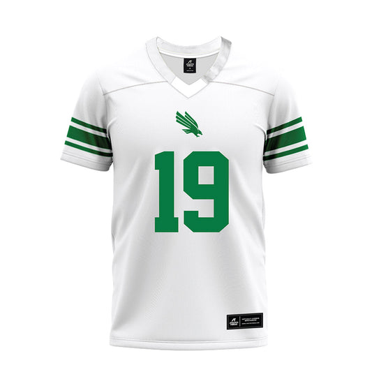 North Texas - NCAA Football : Grayson OBara - White Premium Football Jersey-0