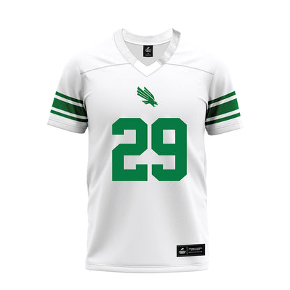 North Texas - NCAA Football : Kamdon McFarland - White Premium Football Jersey-0